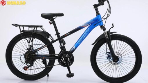 Xe đạp trẻ em có đề bánh 22 Vicky K22D màu xanh