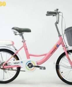 Xe đạp trẻ em mini bánh 18 VICKY XG18 màu hồng