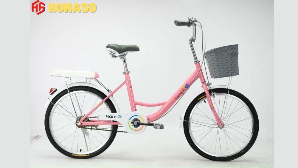 Xe đạp trẻ em mini bánh 22 VICKY XG22 màu hồng