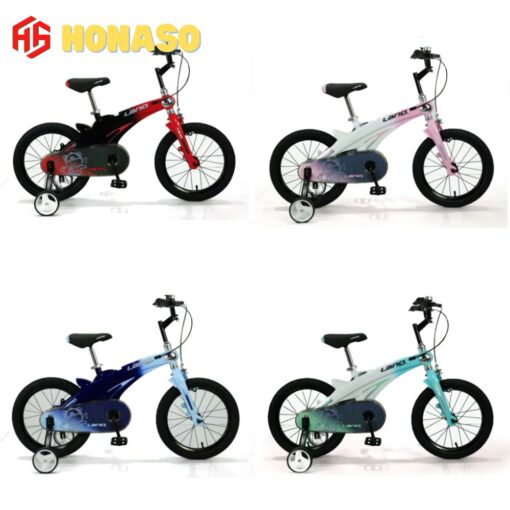 Mẫu mới xe đạp trẻ em model LanQ 39 đủ 4 màu đỏ, hồng, xanh dương và xanh lá - 5