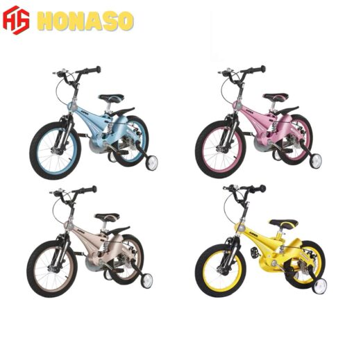 Mẫu xe đạp trẻ em Jianer J1 năng động với nhiều màu sắc xanh, hồng, nâu và vàng - 2