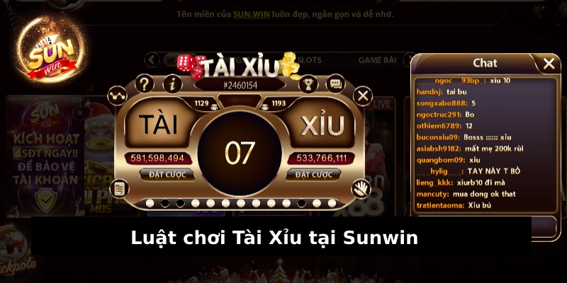 Luật cược Tài Xỉu Sunwin